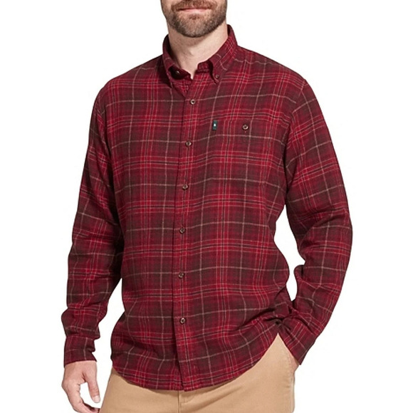 G.H. Bass & Co Men's Fireside Flannel Button-up Shirt Size XL Outdoor Fall Cabin - Picture 1 of 10